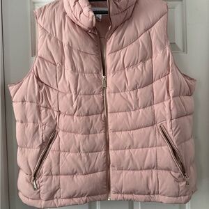 Calvin Klein Light Pink Quilted Puffer Vest